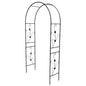 Outdoor Garden Arch Plant Climbing Frame Support Rack Lawn Backyard Decoration Black