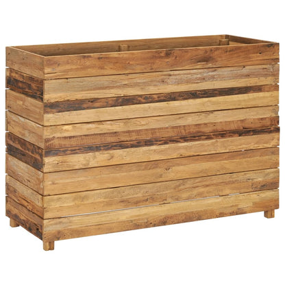 vidaXL Raised Bed 100x40x72 cm Recycled Teak Wood and Steel