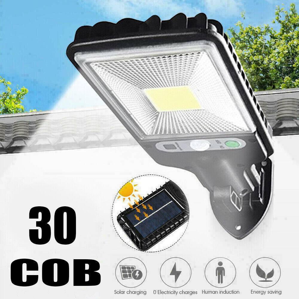 Solar Flood LED Light Motion Sensor Security Wall Outdoor Yard Street Lamp