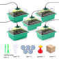 New 6/12 Hole Breathable Light Seedling Box Three Piece Gardening Vegetable Maintenance Seedling Cover Plant Grow Faster