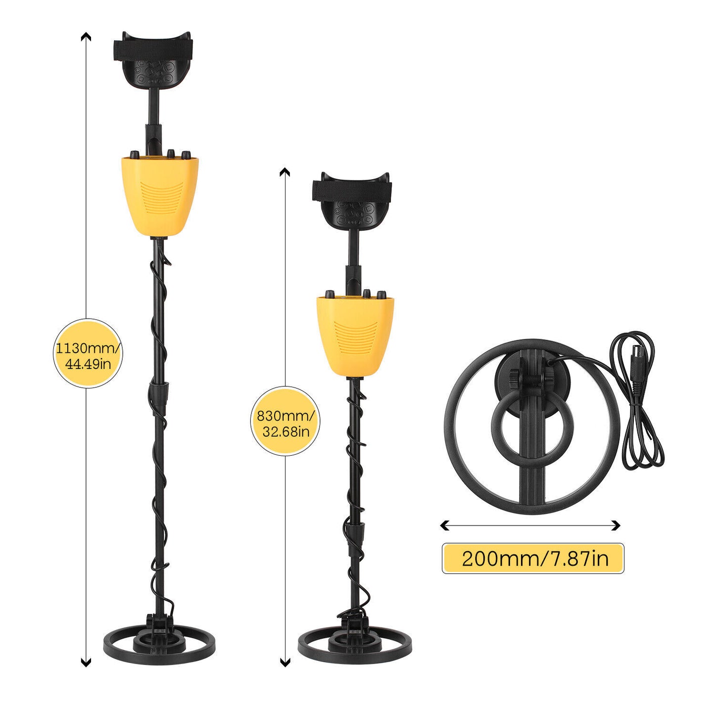 Deep Underground Metal Detector Professional Hunt Treasure Gold Coins Waterproof